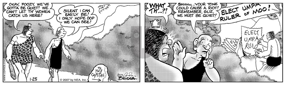 Alley Oop - Thursday January 25, 2007 Comic Strip