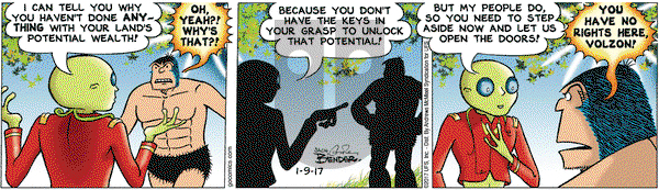 Alley Oop on Monday January 9, 2017 Comic Strip