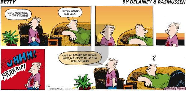 Betty on Sunday September 5, 1999 Comic Strip