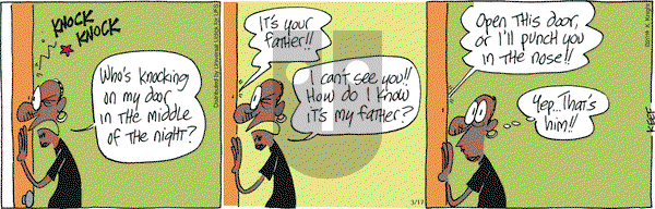 The Knight Life on Monday March 17, 2014 Comic Strip