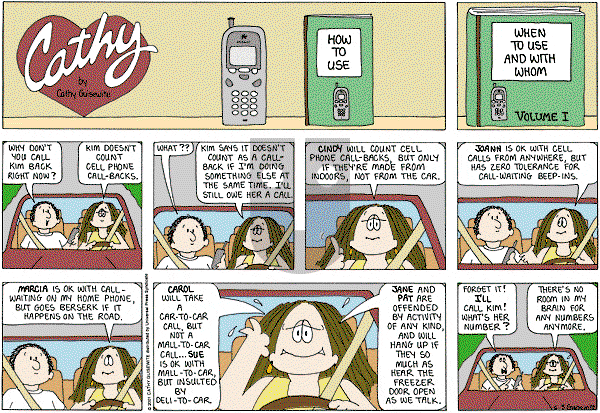 Cathy Classics - Sunday June 3, 2012 Comic Strip