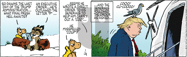 Over the Hedge on Tuesday January 19, 2021 Comic Strip