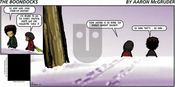 The Boondocks - Sunday February 3, 2002 Comic Strip