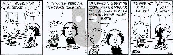 Calvin and Hobbes - Monday August 19, 1991 Comic Strip