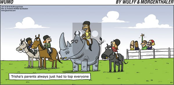 WuMo on Sunday October 7, 2018 Comic Strip