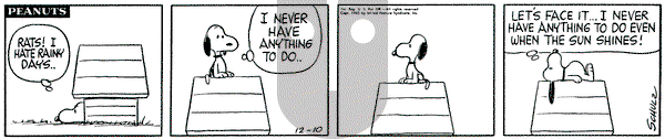 Peanuts - Tuesday December 10, 1963 Comic Strip
