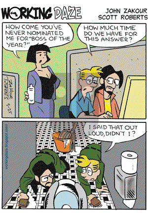 Working Daze on Monday May 25, 2009 Comic Strip