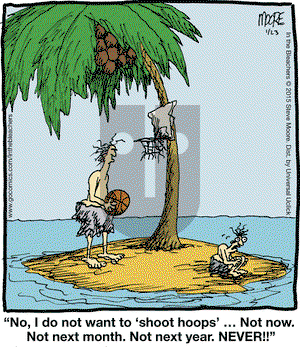 In the Bleachers on Friday January 23, 2015 Comic Strip