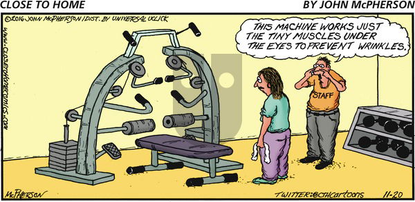 Close to Home on Sunday November 20, 2016 Comic Strip
