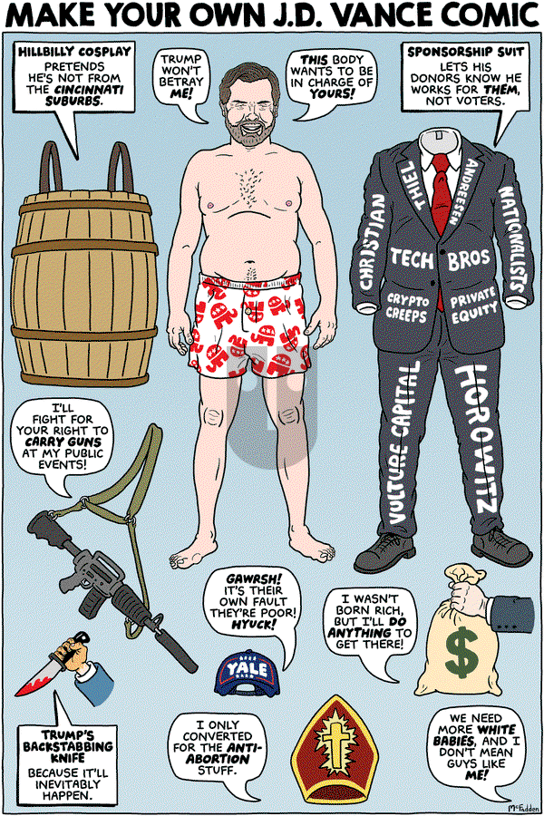Brian McFadden on Monday July 22, 2024 Comic Strip