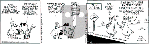 Over the Hedge on Thursday April 9, 1998 Comic Strip
