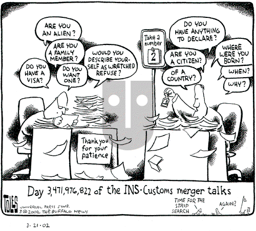 Tom Toles on Thursday March 21, 2002 Comic Strip