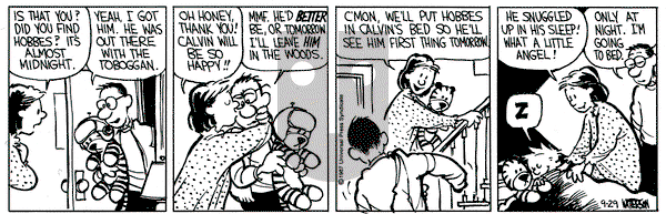 Calvin and Hobbes on Tuesday September 29, 1987 Comic Strip