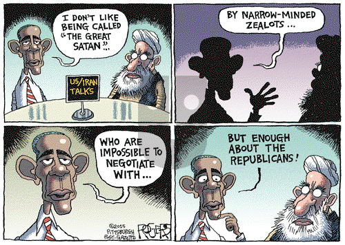 Rob Rogers on Thursday April 2, 2015 Comic Strip