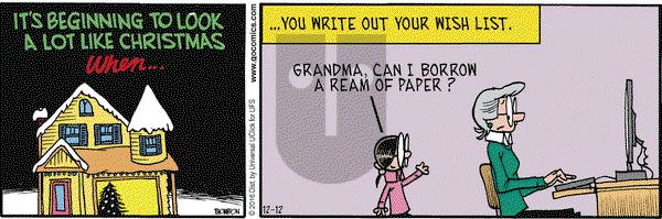 Grand Avenue on Monday December 12, 2016 Comic Strip