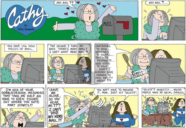 Cathy Classics on Sunday May 8, 2011 Comic Strip