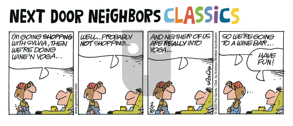 Next Door Neighbors on Saturday April 5, 2025 Comic Strip