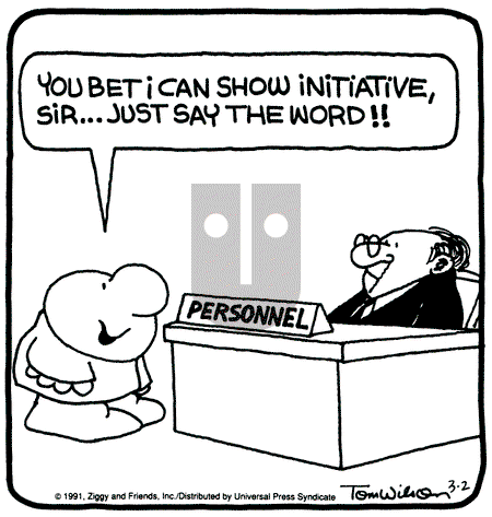 Ziggy - Saturday March 2, 1991 Comic Strip
