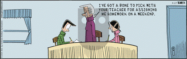 Grand Avenue on Saturday April 27, 2024 Comic Strip