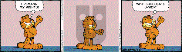 Garfield - Tuesday April 5, 2016 Comic Strip