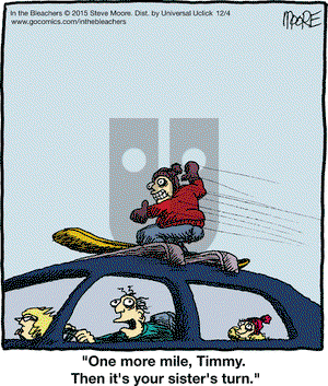 In the Bleachers on Friday December 4, 2015 Comic Strip