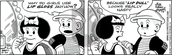 Nancy on Tuesday September 11, 2001 Comic Strip