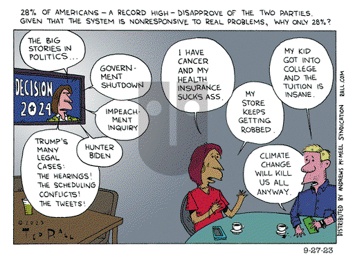 Ted Rall - Wednesday September 27, 2023 Comic Strip