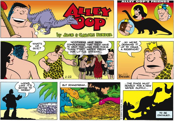 Alley Oop on Sunday February 22, 2004 Comic Strip