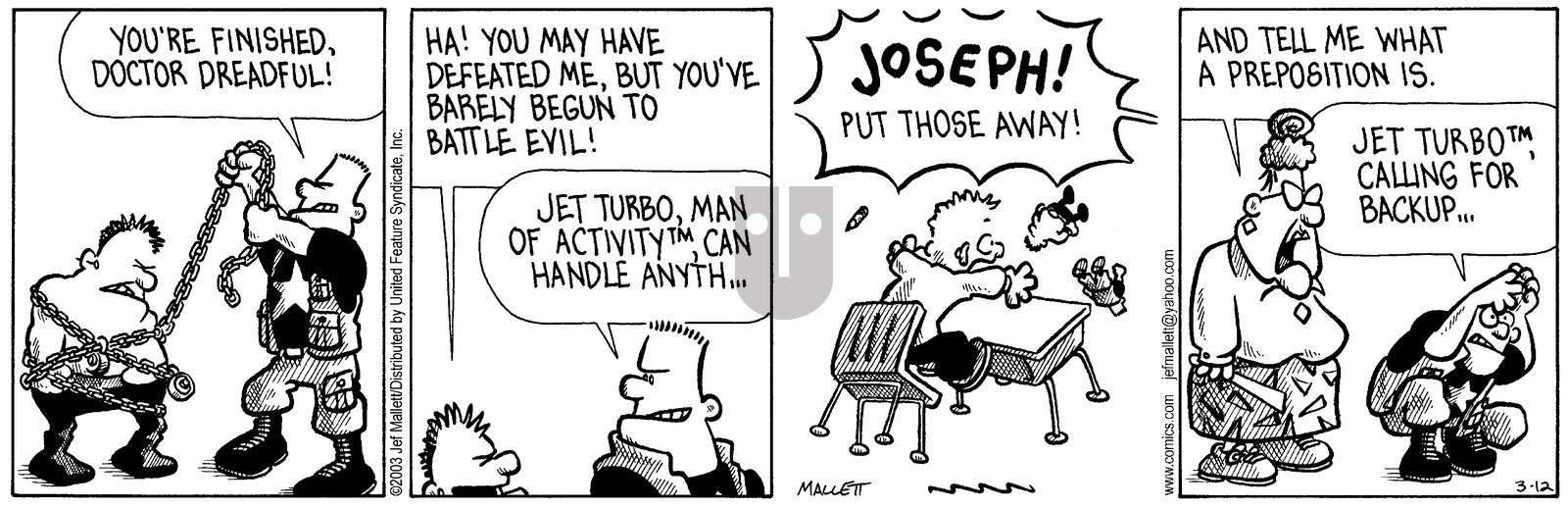 Frazz - Wednesday March 12, 2003 Comic Strip