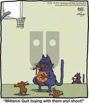 In the Bleachers on Friday December 22, 2017 Comic Strip