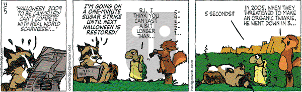 Over the Hedge on Thursday November 6, 2008 Comic Strip