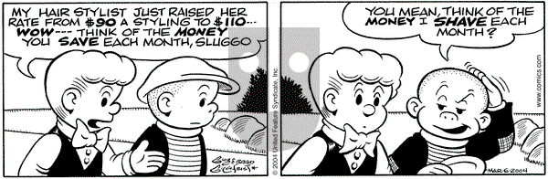Nancy on Saturday March 6, 2004 Comic Strip