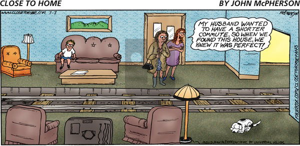 Close to Home on Sunday July 7, 2013 Comic Strip
