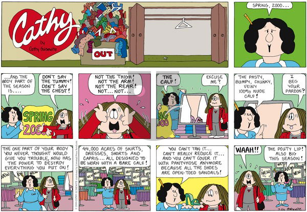 Cathy Classics on Sunday March 26, 2000 Comic Strip