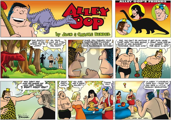Alley Oop on Sunday April 8, 2007 Comic Strip