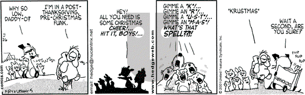 Over the Hedge on Monday November 26, 2001 Comic Strip