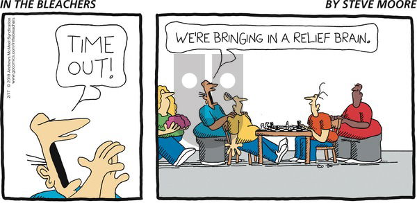 In the Bleachers on Sunday February 17, 2019 Comic Strip