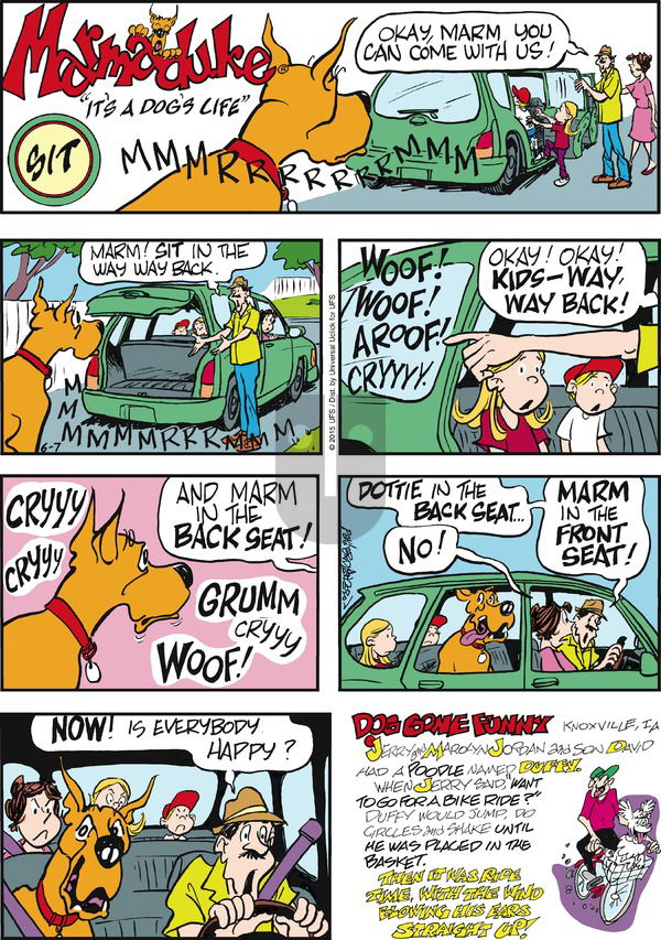 Marmaduke on Sunday June 7, 2015 Comic Strip