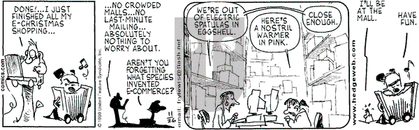 Over the Hedge on Friday November 26, 1999 Comic Strip