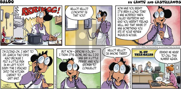 Baldo on Sunday February 4, 2007 Comic Strip