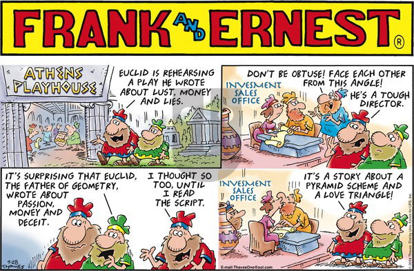 Frank and Ernest on Sunday September 28, 2014 Comic Strip