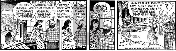 Alley Oop on Tuesday October 19, 1954 Comic Strip