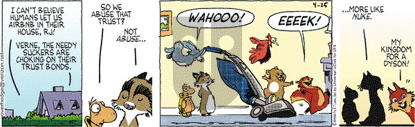 Over the Hedge on Monday April 25, 2016 Comic Strip
