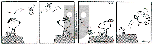 Peanuts on Saturday March 16, 1996 Comic Strip