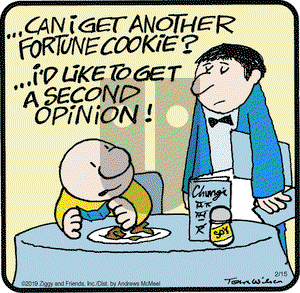 Ziggy on Friday February 15, 2019 Comic Strip