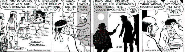 Alley Oop on Friday February 28, 1997 Comic Strip