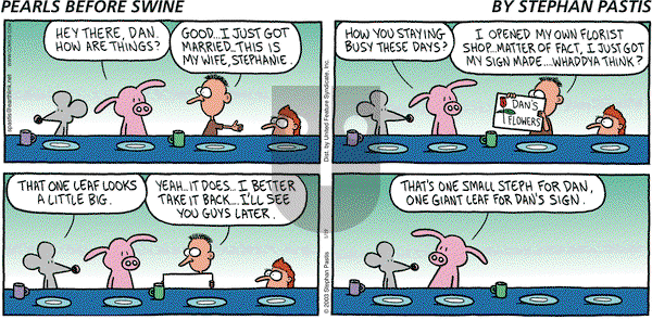 Pearls Before Swine - Sunday January 19, 2003 Comic Strip