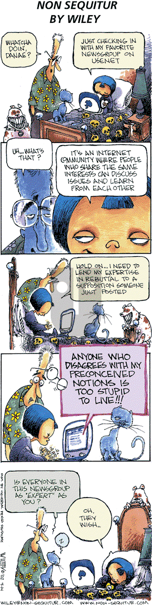 Non Sequitur on Sunday April 14, 2002 Comic Strip