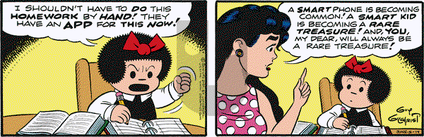Nancy on Thursday June 5, 2014 Comic Strip