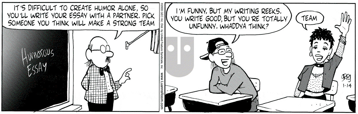 Luann - Tuesday January 14, 2003 Comic Strip